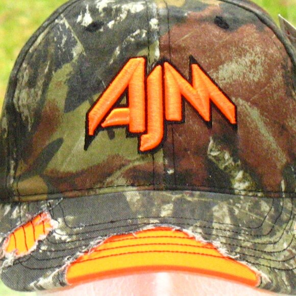 3 for/$30 Mossy Oak Camouflage Baseball Hat Cap Green Orange Military Hunting - Picture 2 of 9